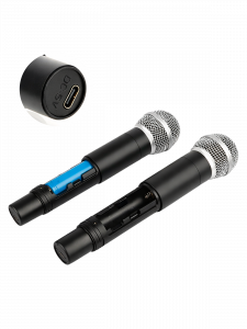 Микрофон караоке беспроводной набор 2 шт Орбита OT-ERM11